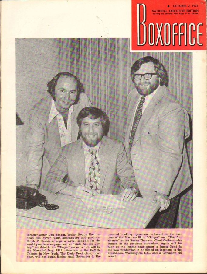 BOXOFFICE magazine side cover 2 October 1972