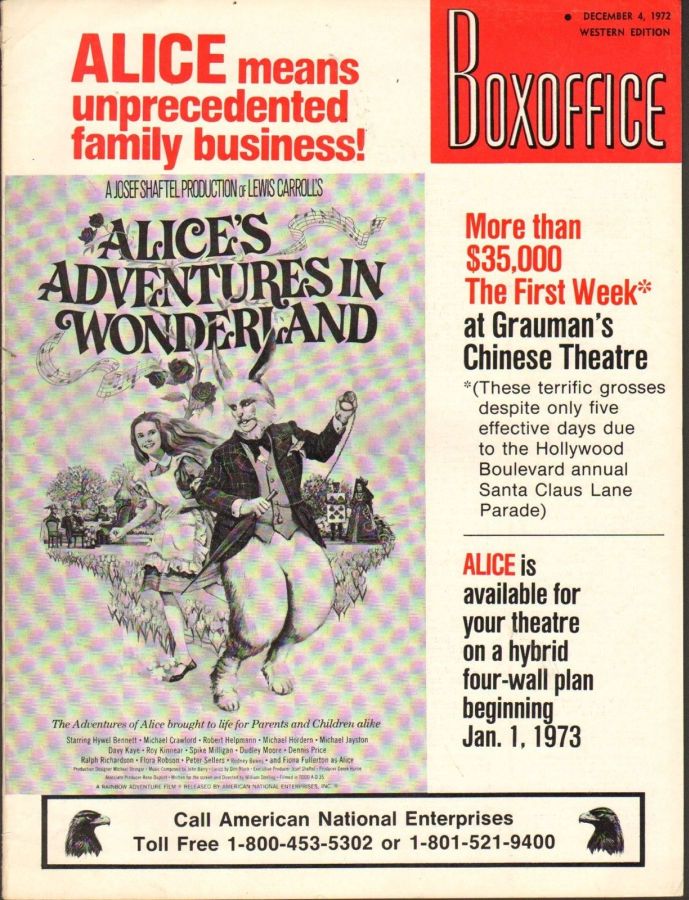 BOXOFFICE magazine side cover 4 December 1972