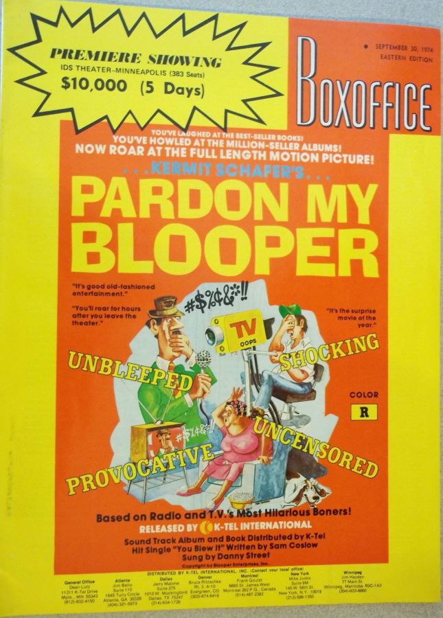 BOXOFFICE magazine side cover 30 September 1974