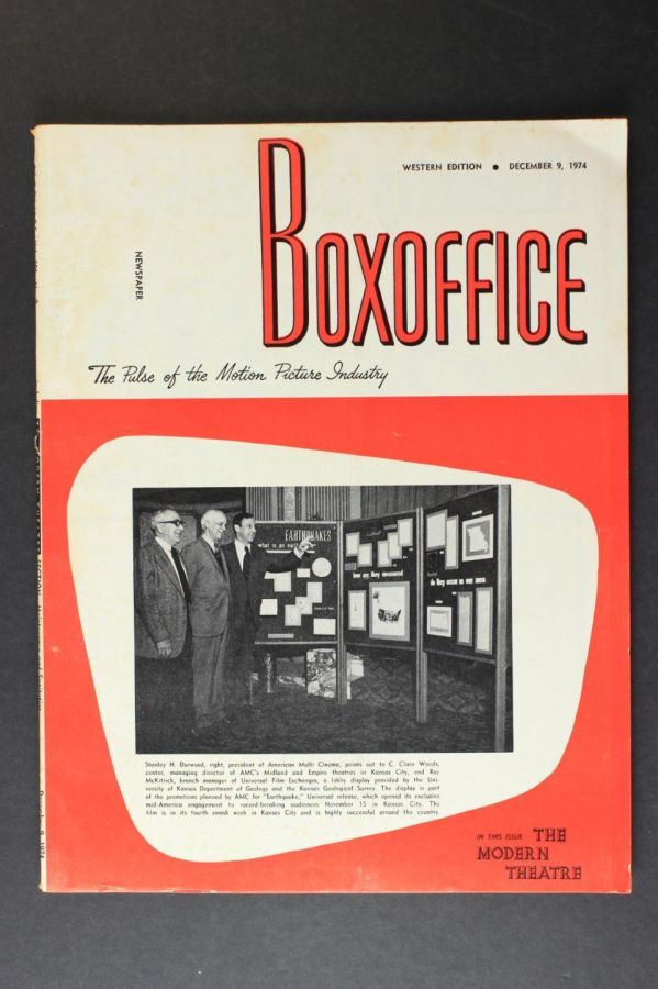 BOXOFFICE magazine side cover 9 December 1974