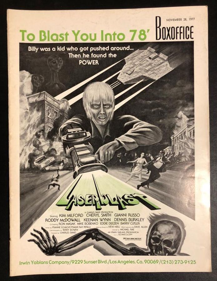 BOXOFFICE magazine side cover 28 November 1977