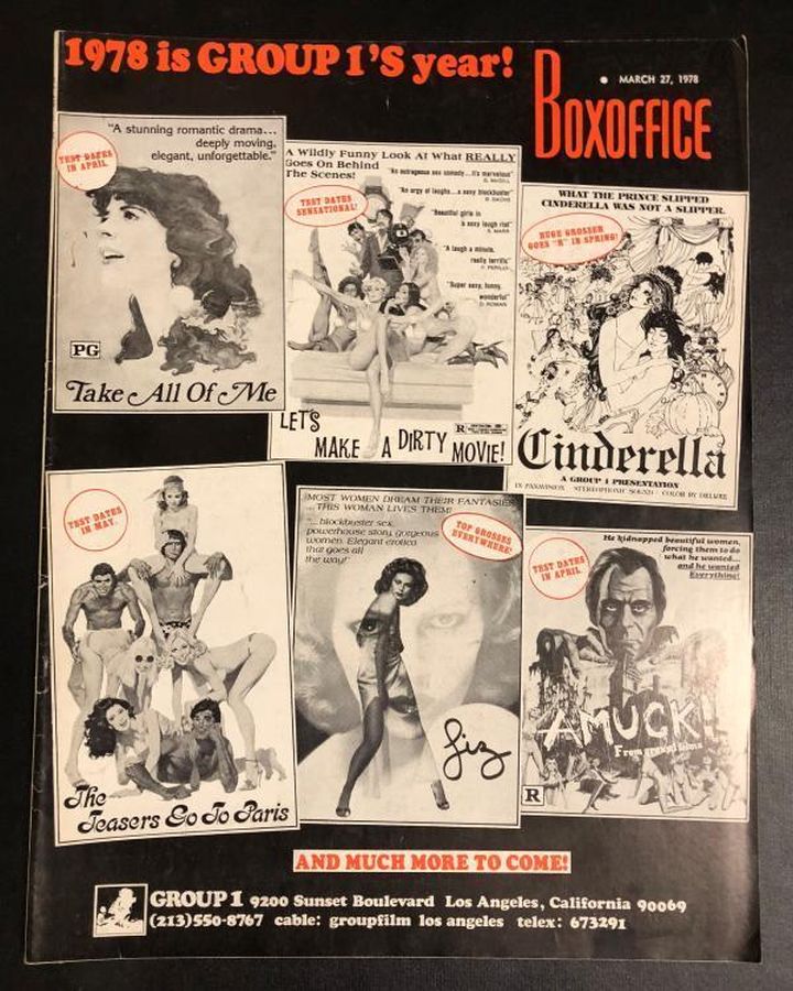 BOXOFFICE magazine side cover 27 March 1978