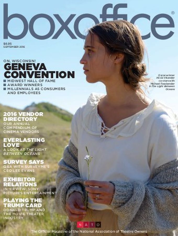 BOXOFFICE magazine side cover  September 2016