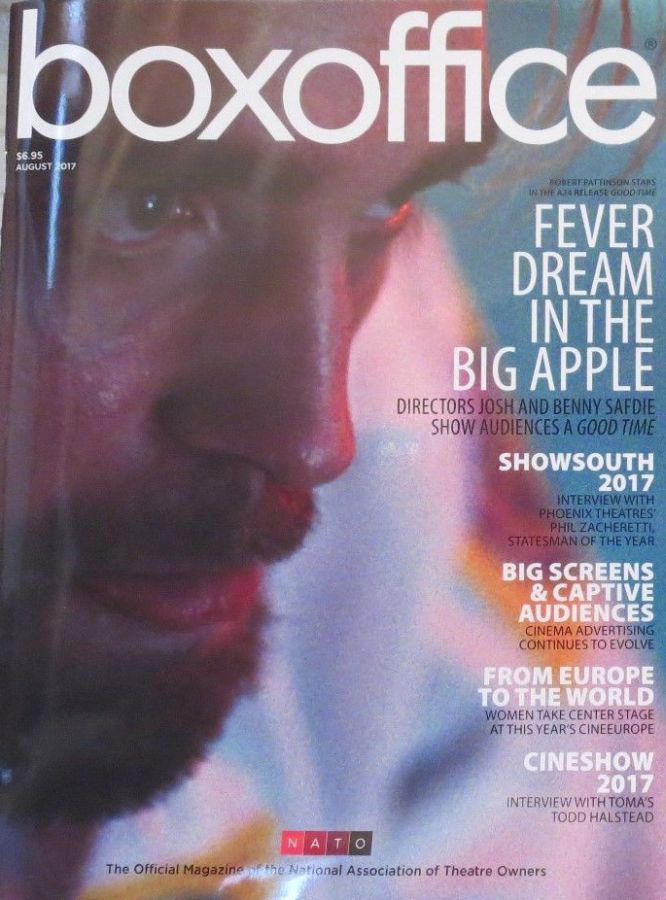 BOXOFFICE magazine side cover  August 2017
