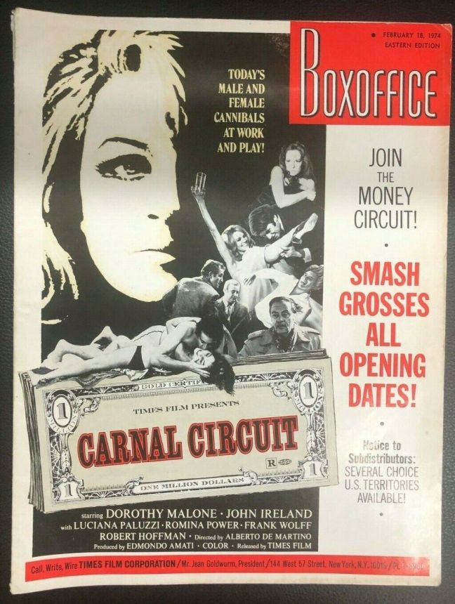 BOXOFFICE magazine side cover 18 February 1974