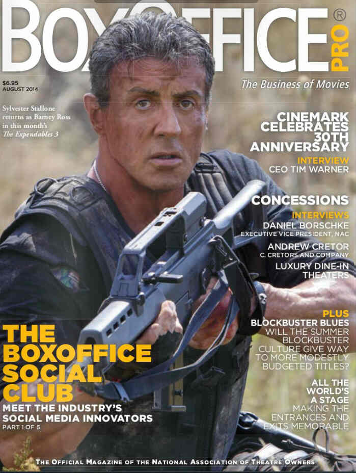 BOXOFFICE magazine side cover August 2014
