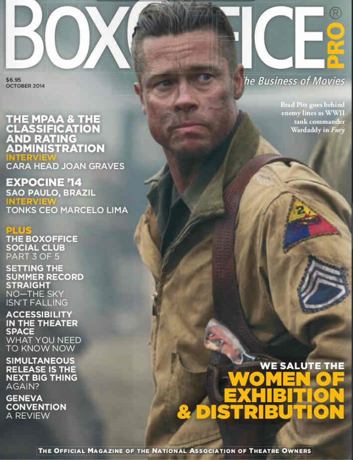 BOXOFFICE magazine side cover October 2014