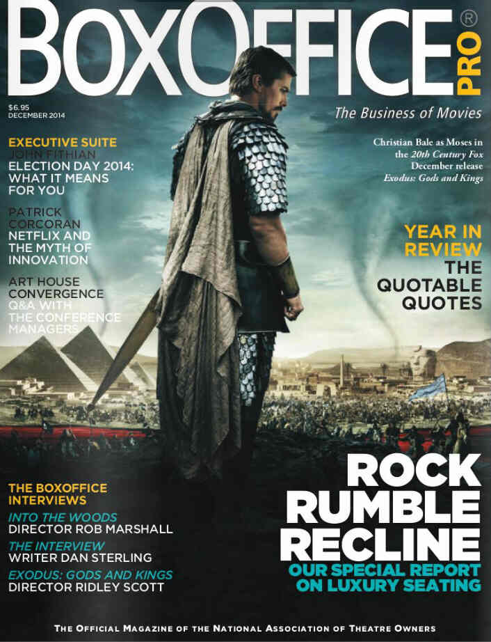 BOXOFFICE magazine side cover December 2014