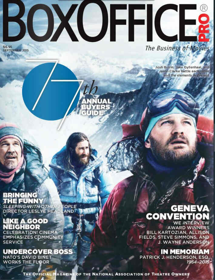 BOXOFFICE magazine side cover September 2015