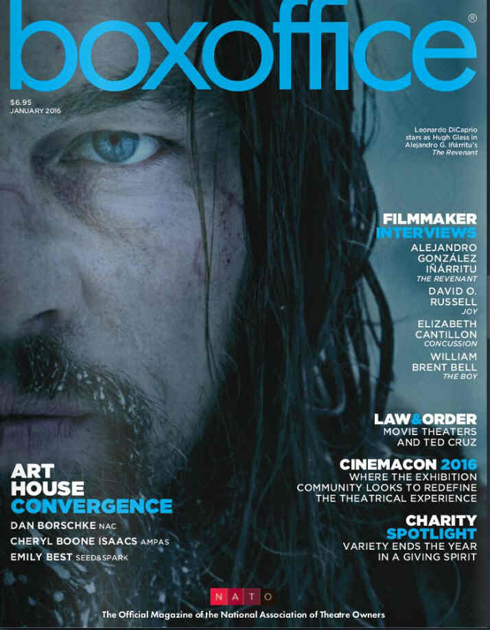 BOXOFFICE magazine side cover January 2016