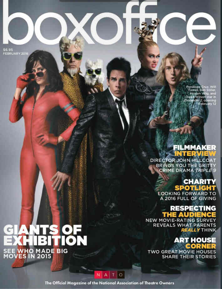 BOXOFFICE magazine side cover February 2016