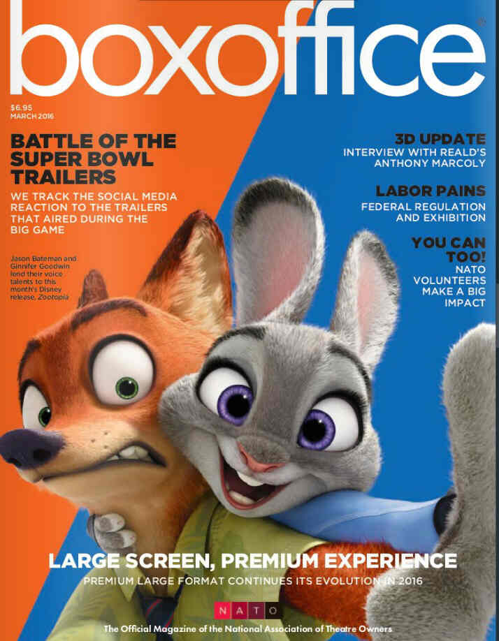 BOXOFFICE magazine side cover March 2016