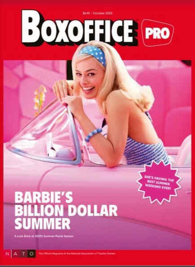 BOXOFFICE magazine side cover  October 2023