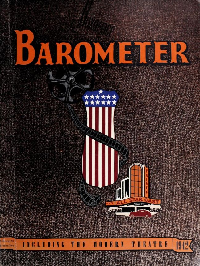 BOX OFFICE BAROMETER magazine side cover 21 February 1942