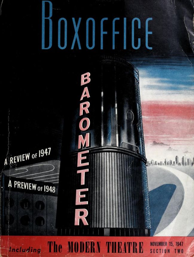 BOX OFFICE BAROMETER magazine side cover 15 November 1947