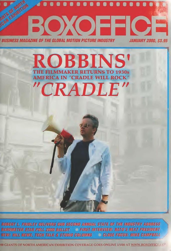 BOXOFFICE magazine side cover January 2000
