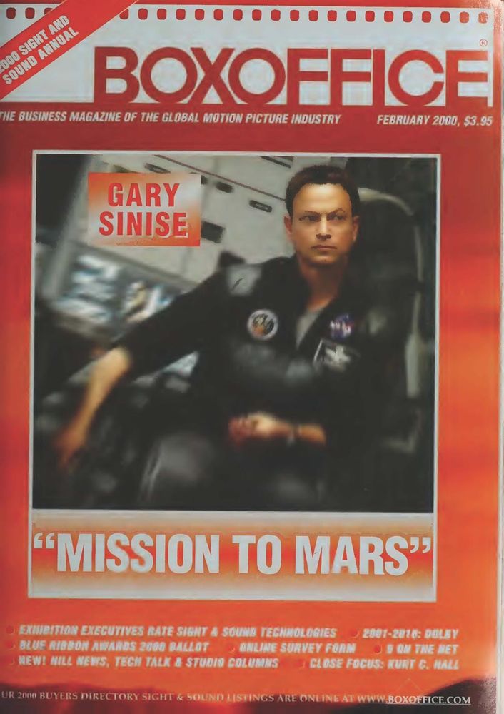 BOXOFFICE magazine side cover February 2000