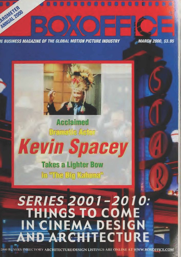 BOXOFFICE magazine side cover March 2000