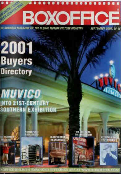 BOXOFFICE magazine cover September 2000