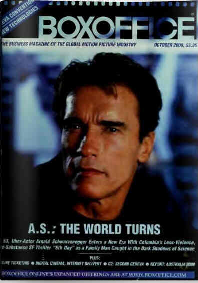 BOXOFFICE magazine side cover October 2000