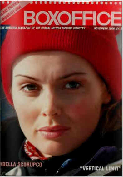 BOXOFFICE magazine side cover November 2000