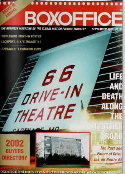 BOXOFFICE magazine side cover September 2001