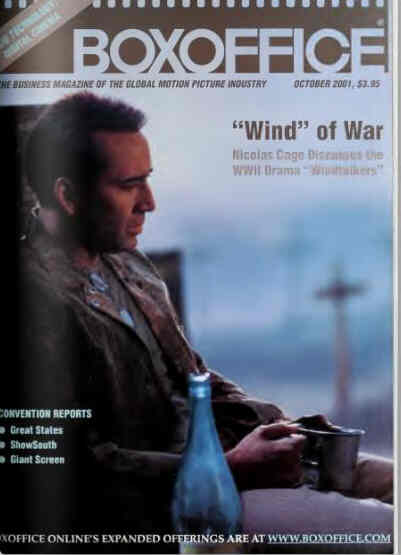 BOXOFFICE magazine side cover October 2001