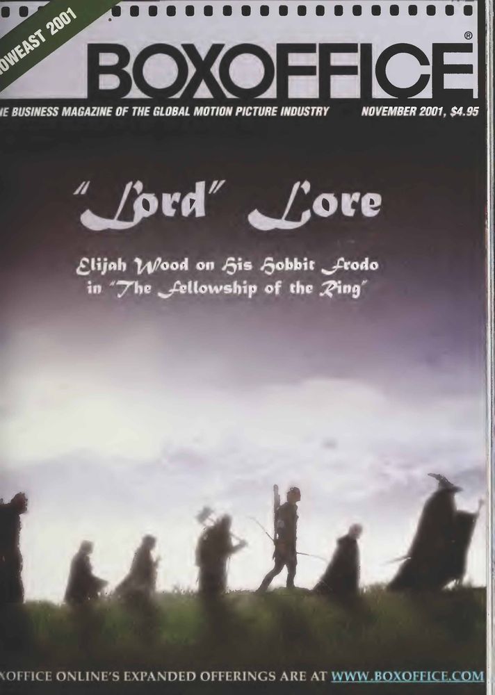 BOXOFFICE magazine side cover November 2001