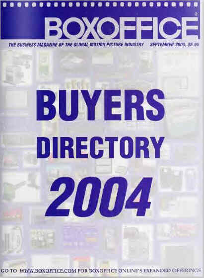BOXOFFICE magazine side cover September 2003