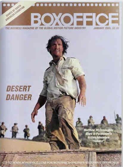 BOXOFFICE magazine side cover January 2005