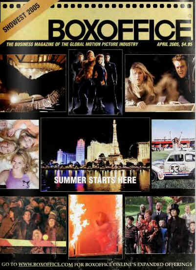 BOXOFFICE magazine side cover April 2005