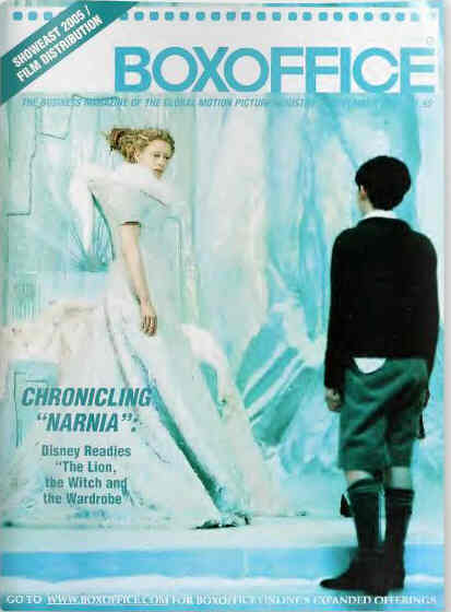 BOXOFFICE magazine side cover November 2005