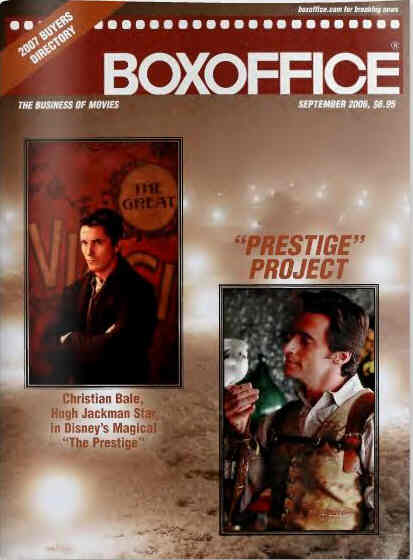 BOXOFFICE magazine side cover September 2006