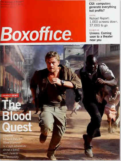 BOXOFFICE magazine side cover November 2006