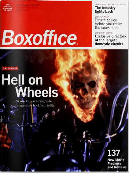 BOXOFFICE magazine side cover February 2007