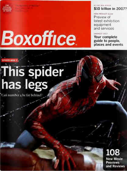 BOXOFFICE magazine side cover April 2007
