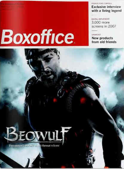 BOXOFFICE magazine side cover November 2007