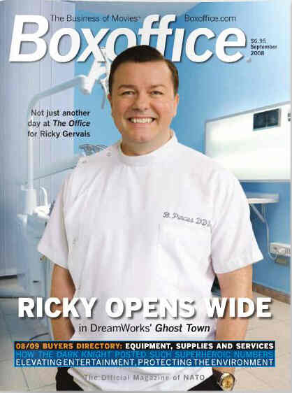 BOXOFFICE magazine side cover September 2008