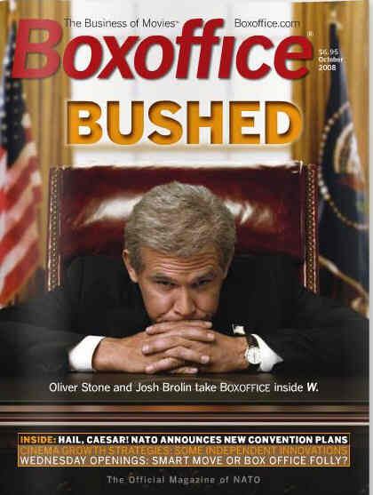 BOXOFFICE magazine side cover October 2008