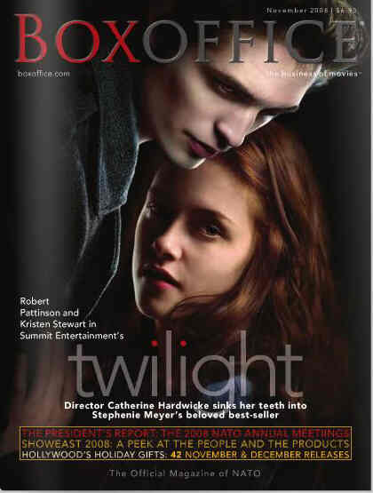 BOXOFFICE magazine side cover November 2008