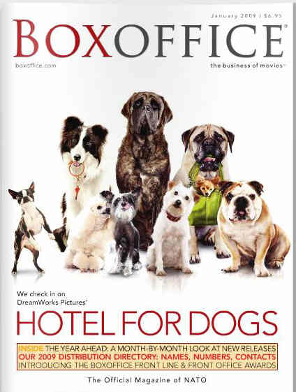 BOXOFFICE magazine side cover January 2009