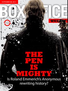 BOXOFFICE WEEKLY magazine side cover 28 October 2011