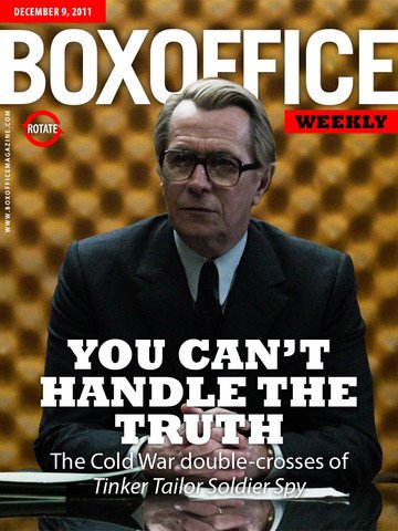 BOXOFFICE WEEKLY magazine side cover 9 December 2011
