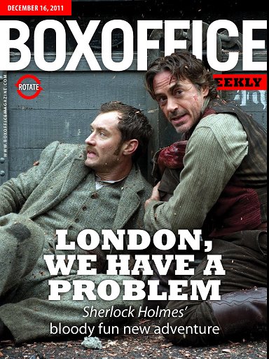 BOXOFFICE WEEKLY magazine side cover 16 December 2011