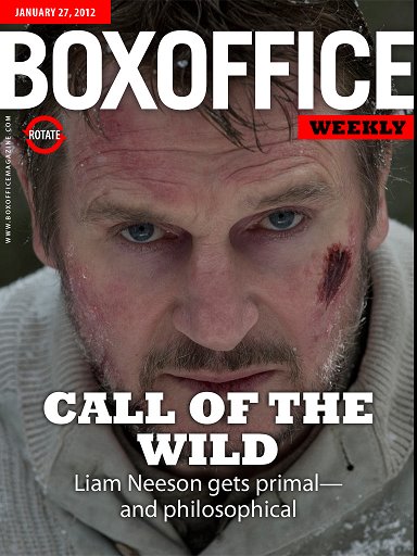 BOXOFFICE WEEKLY magazine side cover 27 January 2012