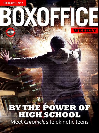 BOXOFFICE WEEKLY magazine side cover 3 February 2012