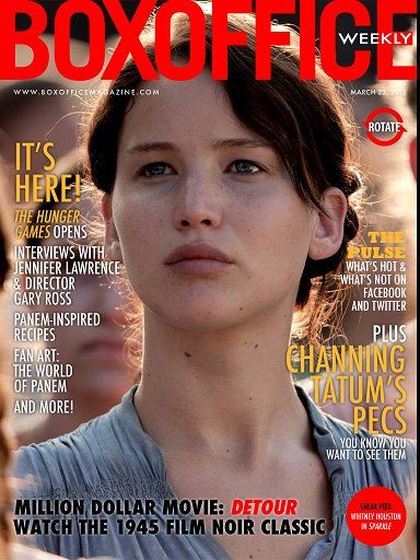 BOXOFFICE WEEKLY magazine side cover 23 March 2012