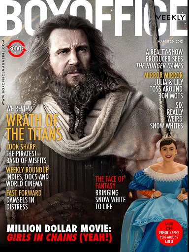 BOXOFFICE WEEKLY magazine side cover 30 March 2012