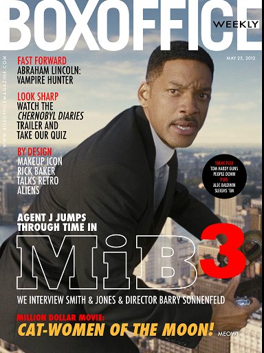 BOXOFFICE WEEKLY magazine side cover 25 May 2012