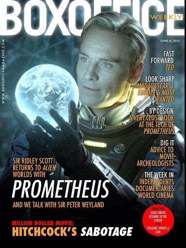 BOXOFFICE WEEKLY magazine side cover 8 June 2012